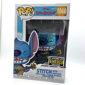 Funko Pop Stitch with Ukulele #1044 Diamond Collection Exclusive